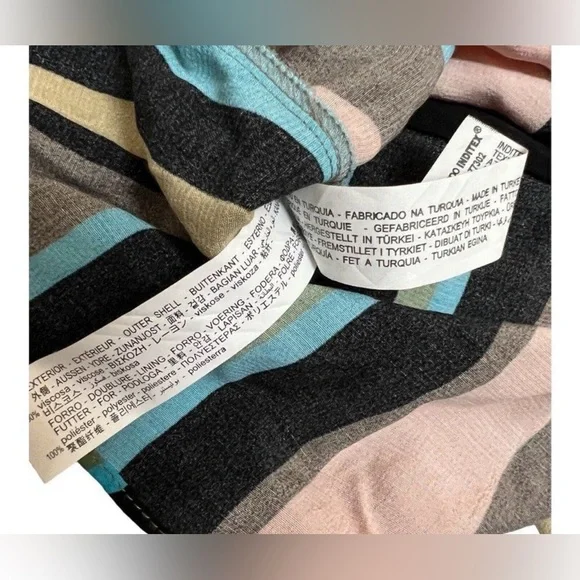 NWT Zara Colorful Striped Wrap Peplum Cami Tank Top Blouse XS V-Neck Open Back - Picture 9 of 13